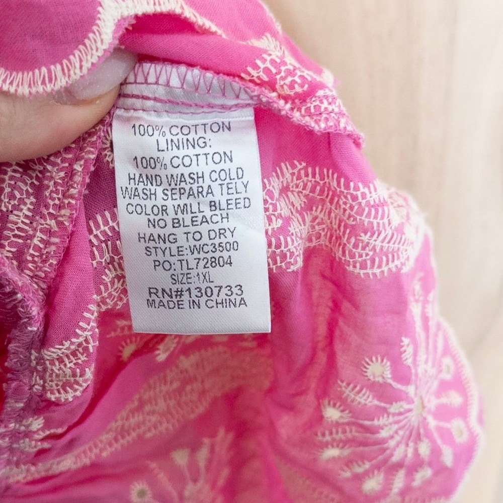 Sleeveless Pink Printed Ruffle Dress - Picture 8 of 9